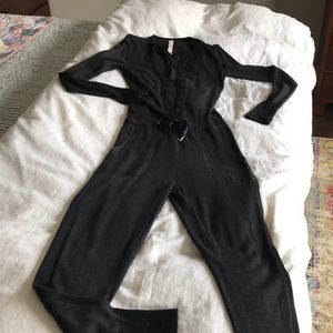 Lululemon dark grey with black trim Romper